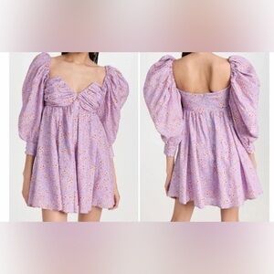 NWT Bardot Lani Floral Mini Dress in Lilac Mist purple floral plus size 2x